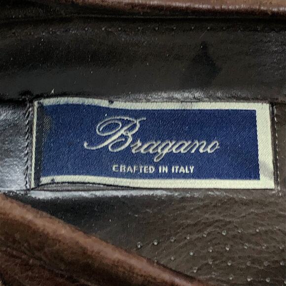 Bragano Loafers Mens 11.5M Brown Leather Tassel Kiltie Moccasin Made in Italy main image 4